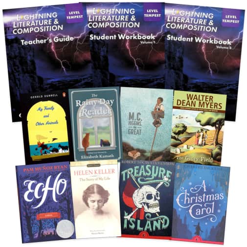 Lightning Literature and Composition Level Tempest Full Year Package with Literature