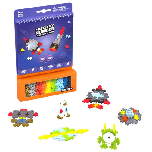 Puzzle By Number Activity Pad - Space