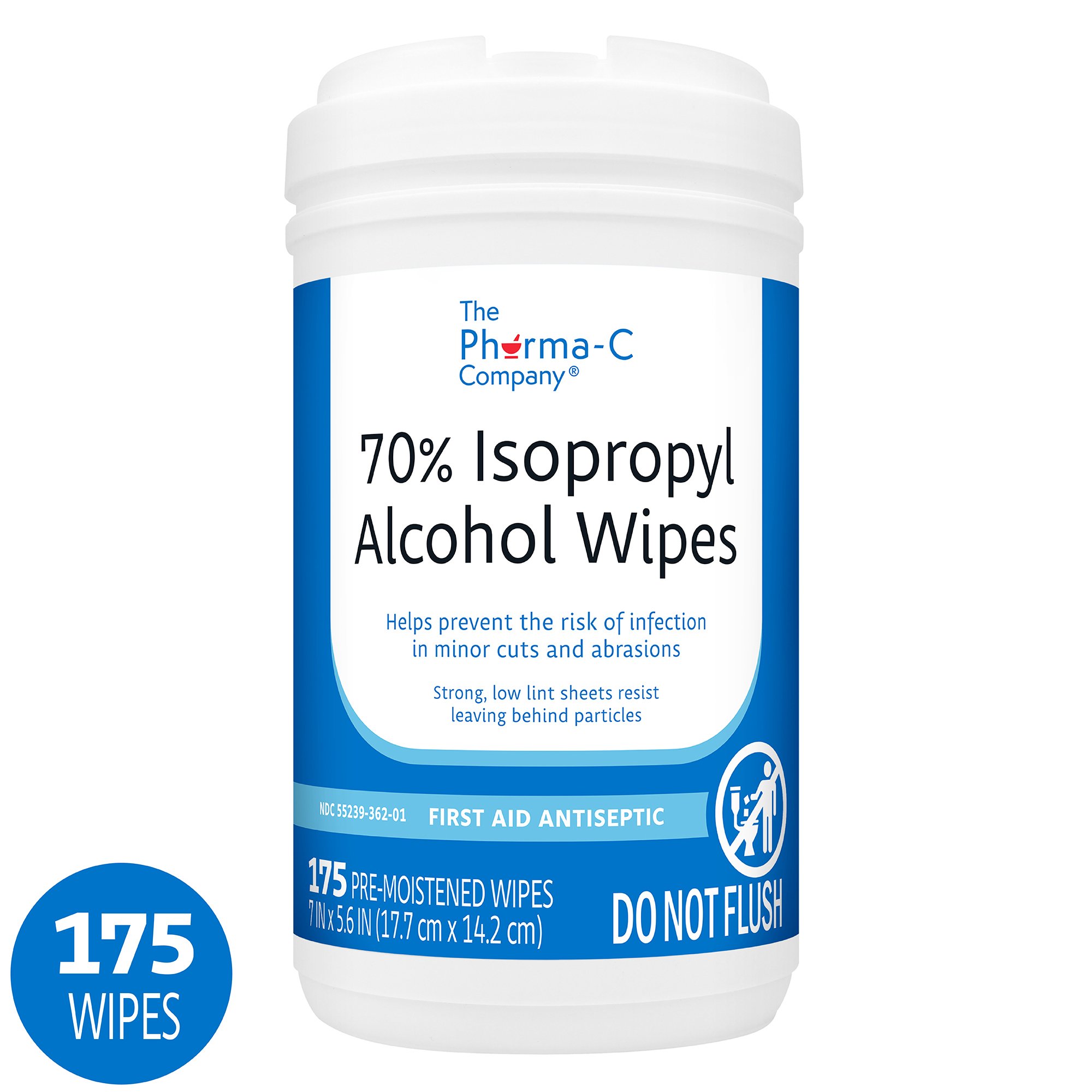 The Pharma-C Company Isopropyl Alcohol Antiseptic Skin Wipe MK 1250441