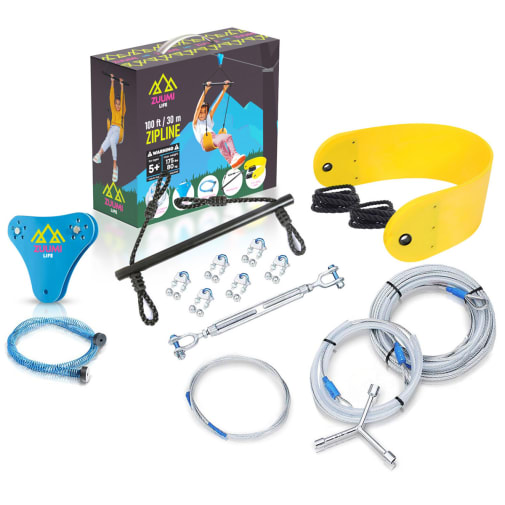 Slackers 90ft Eagle Flyer Zipline Kit with Spring Brake | Bolder Play