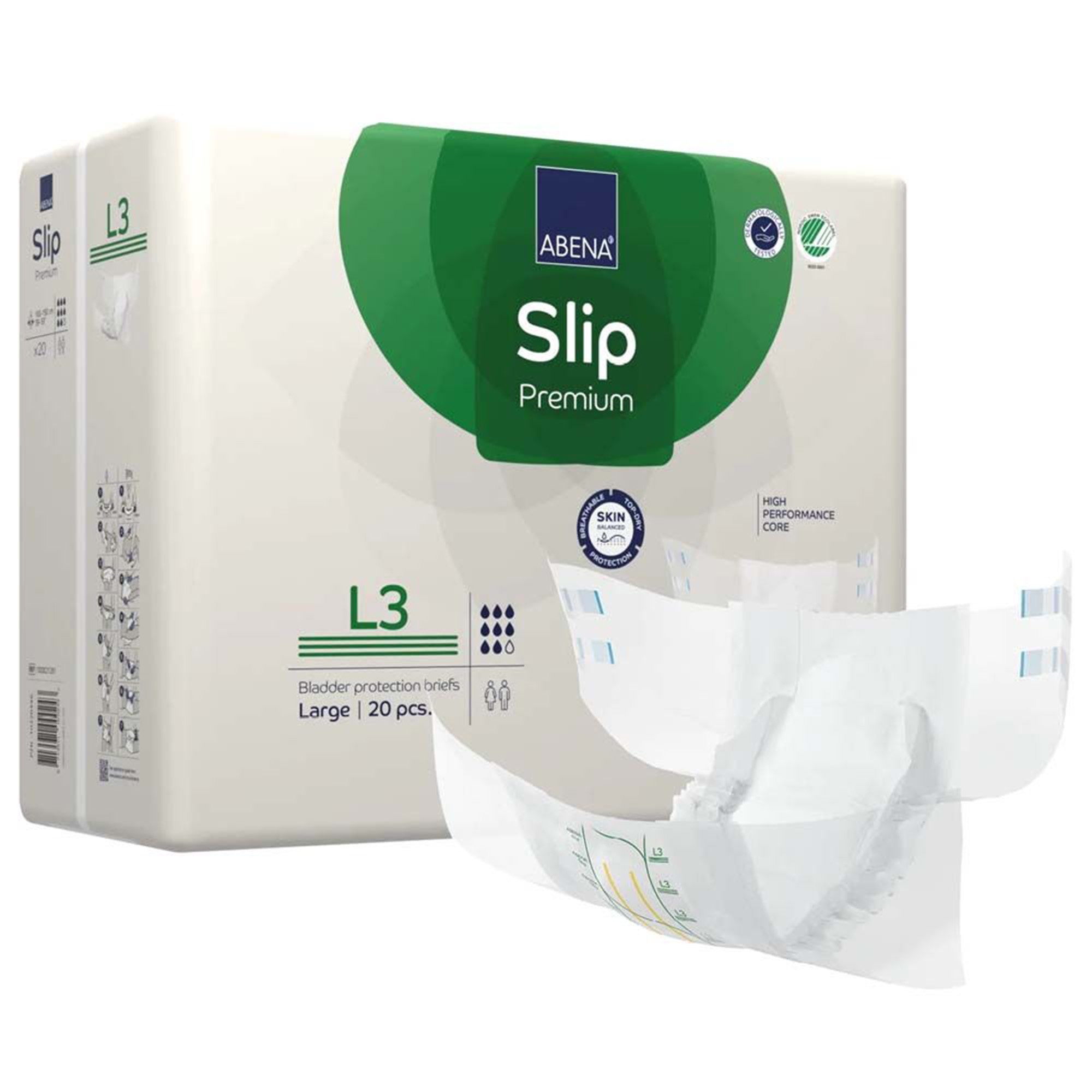 Abena Slip Premium L3 Incontinence Brief, Large MK 1218207