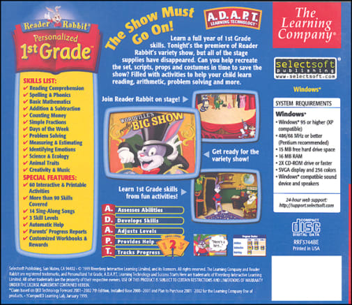 Reader Rabbit Get Ready For Reading