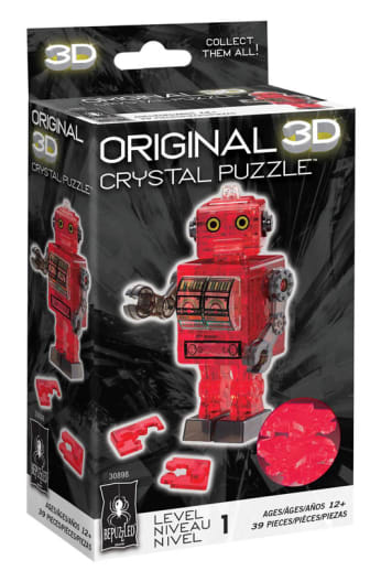 3D Crystal Puzzle - Tin Robot