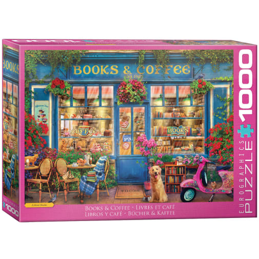 Eurographics Books & Coffee 1000-piece Jigsaw Puzzle