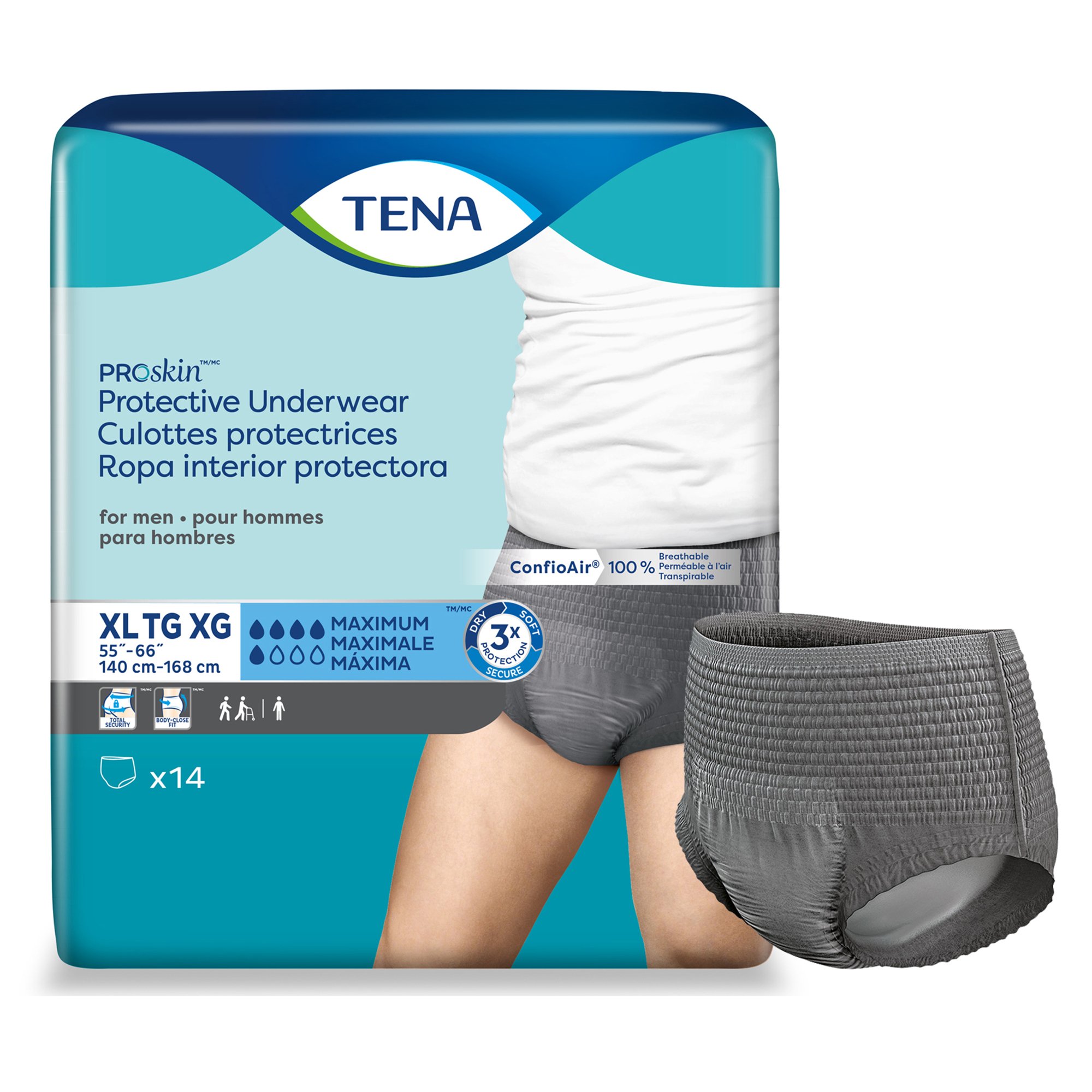 Tena ProSkin Maximum Absorbent Underwear for Men, Extra Large MK 1135412