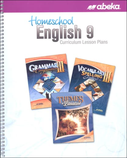 Abeka English 9 Homeschool Parent Guide/Student Daily Lesson Plans
