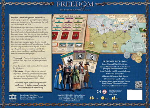 Freedom the Underground Railroad ボードゲーム Academy Games AYG5400 Freedom - The Underground Railroad