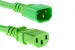AC Power Cord, C13 to C14, 18 AWG, 6ft, Green