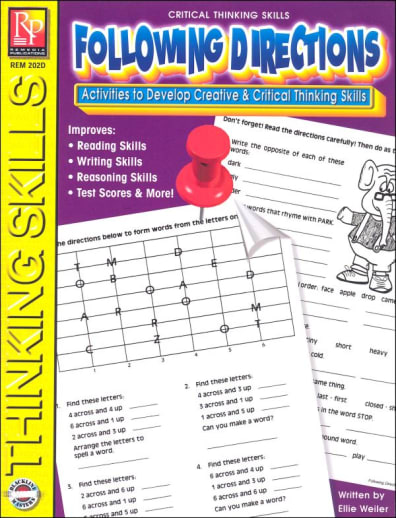 Following Directions (Critical Thinkng Skills