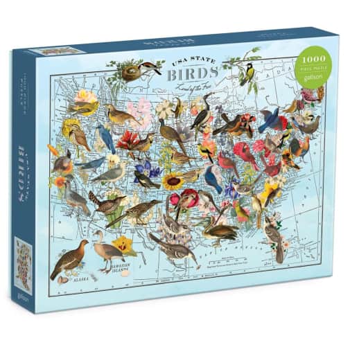 Peter Pauper Press Wendy Gold State Birds 1000 Piece Puzzle