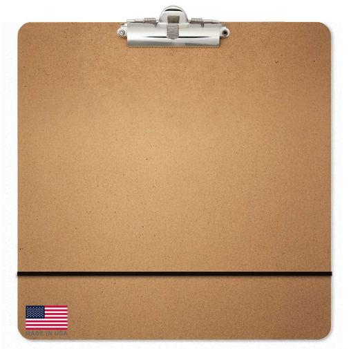 Artist Sketchboard with Elastic Band (13.25" x 13.25")
