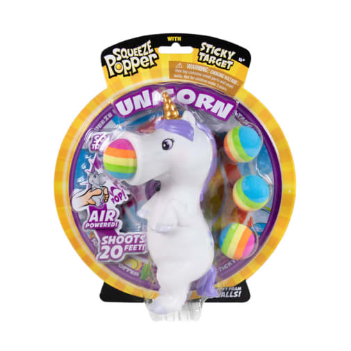 White Unicorn Popper with Target
