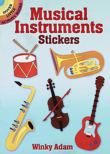 Musical Instruments Small Format Stickers