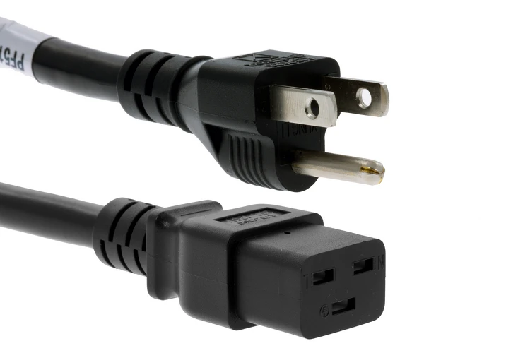 AC Power Cord, 5-15P to C19, 14 AWG, 10ft AC Power Cord, 5-15P to C19, 14 AWG, 10ft