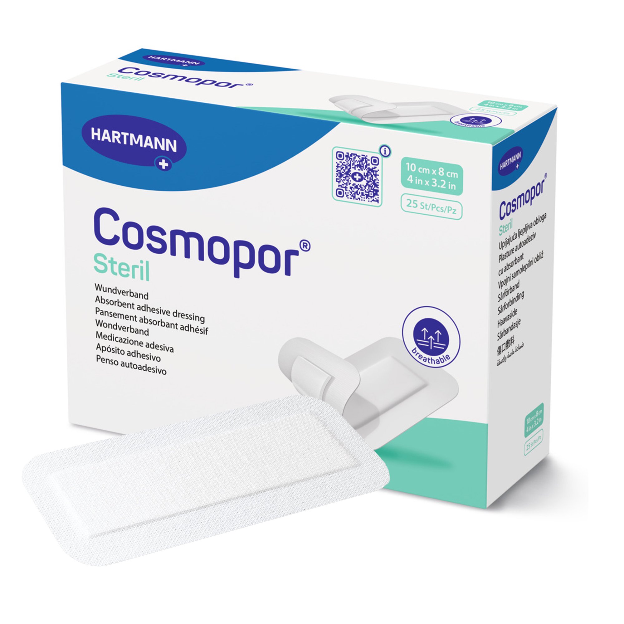 Cosmopor White Adhesive Dressing, 3-1/8 x 4 Inch MK 900317