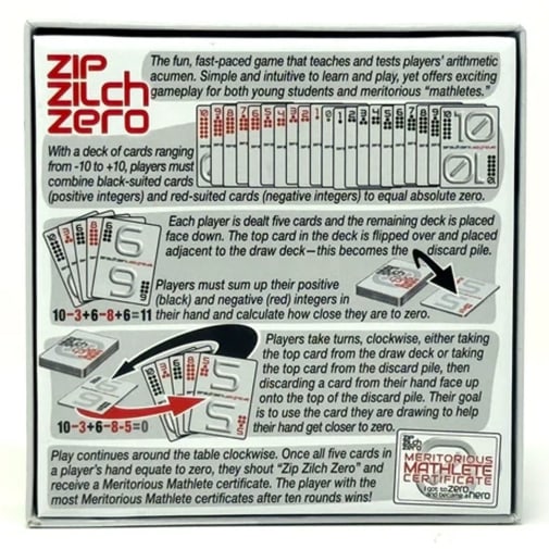 Zip Zilch Zero Game
