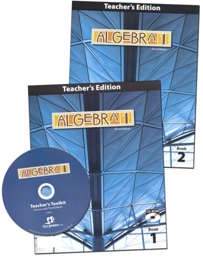 BJU Press Algebra 1 Teacher Edition with CD 3rd Edition