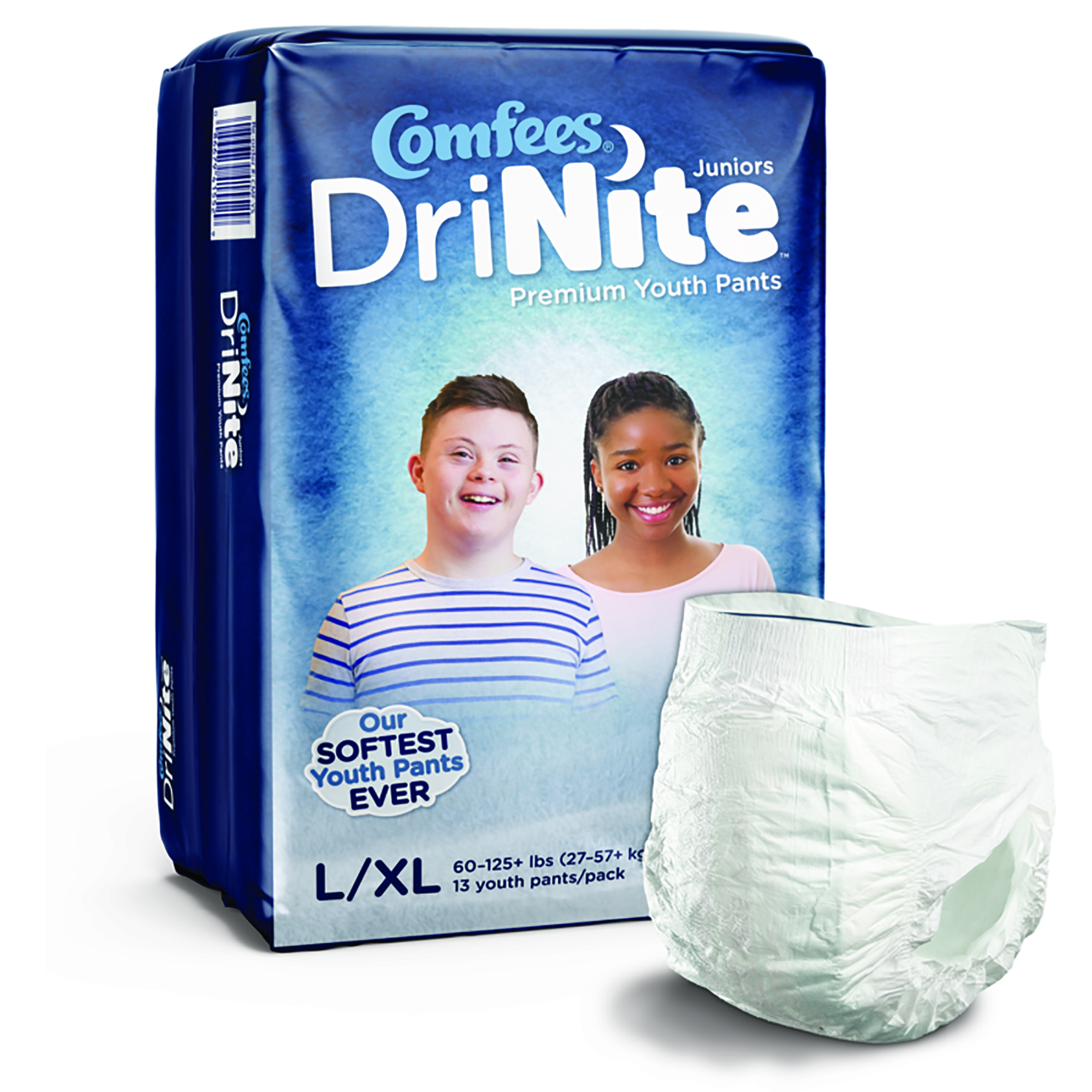 Comfees DriNite Juniors Absorbent Underwear, Large / Extra Large MK 1150966