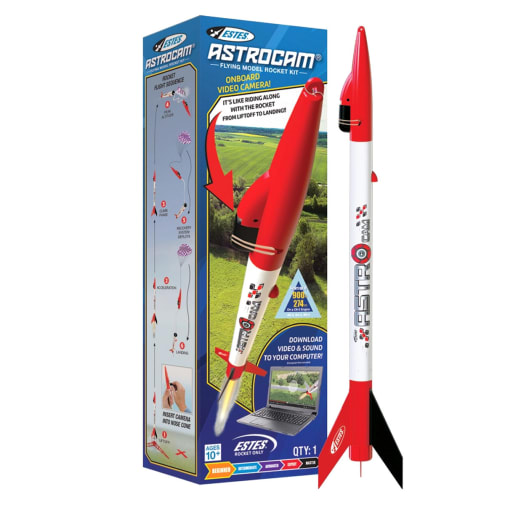 AstroCam Flying Model Rocket Kit with Video Camera