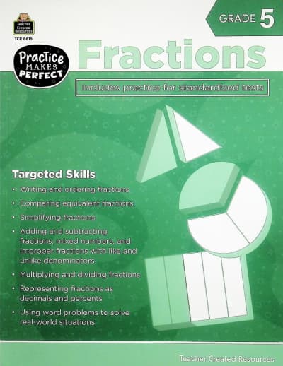 Practice Makes Perfect: Fractions (Grade 5)