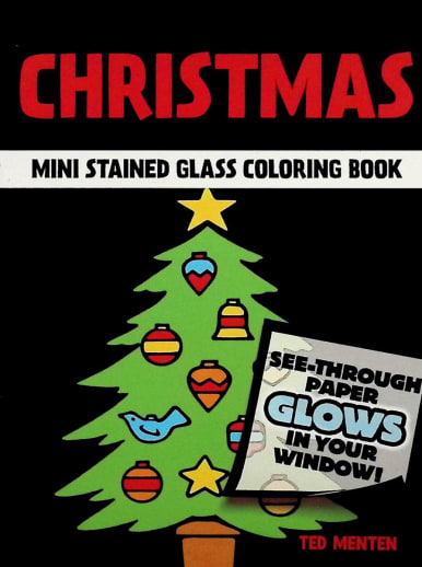 Little Christmas Stained Glass Coloring Book