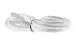 AC Power Cord, C13 to C14, 18 AWG, 10ft, White