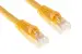 Cat6A Shielded Ethernet Patch Cable, Half-moon Boot, 1 ft, Yellow