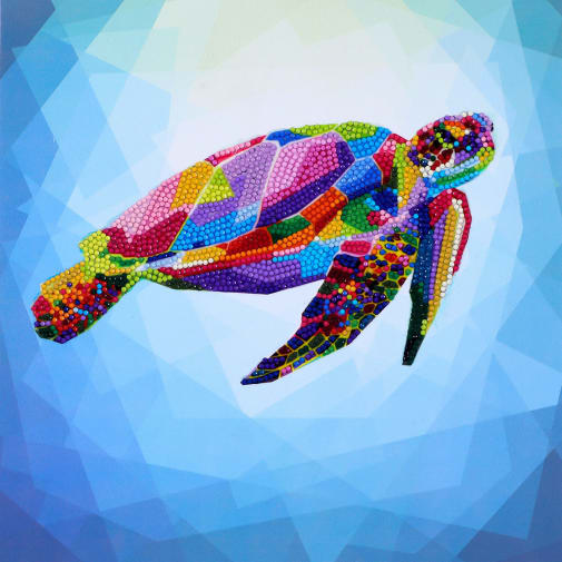 Colorful Turtle Diamond Dotz Facet Art