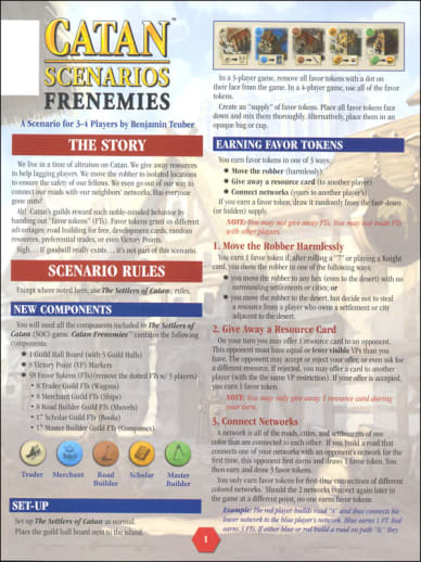 Catan Scenarios: Frenemies of Catan