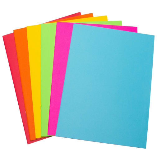 Bright Books - Set of 6 Assorted Colors (8 1/2" x 11")