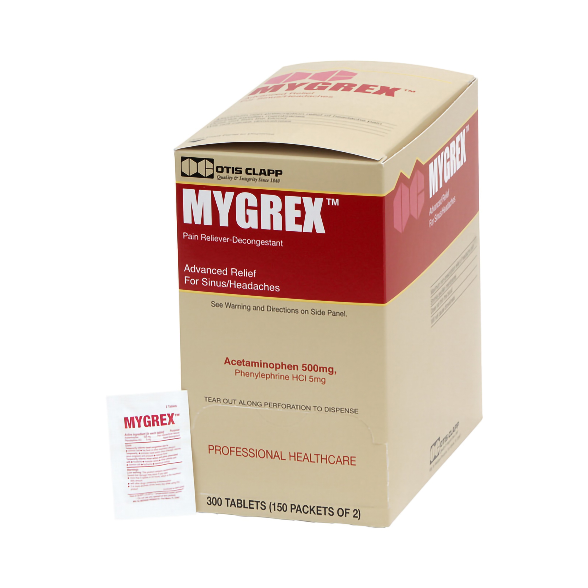 Mygrex Acetaminophen / Phenylephrine Cold and Sinus Relief Tablet MK 794674