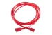 AC Power Cord, C13 to C14, 18 AWG, 10ft, Red