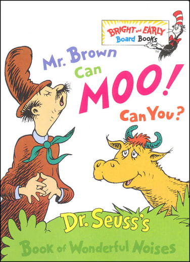 Mr. Brown Can Moo! Can You? Board Book by Dr. Seuss