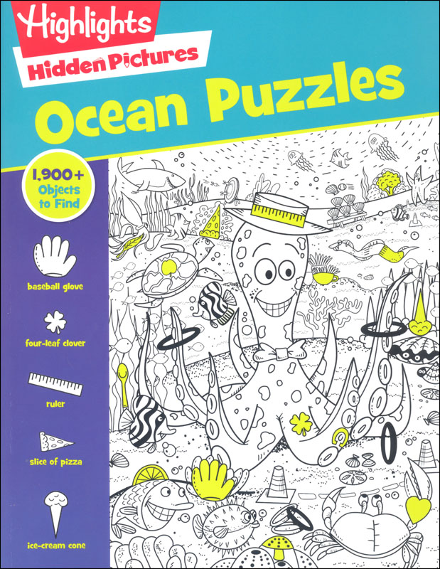 Highlights Under The Sea Hidden Pictures Sheet Set - Full