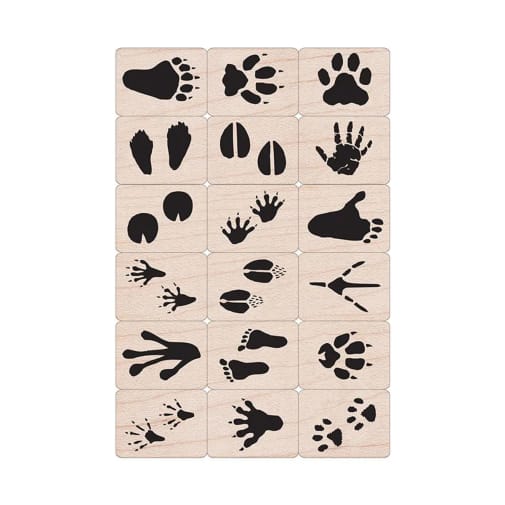 Animal Tracks Rubber Stamp Set