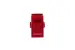 Cat6 RJ45 Inline Coupler Type Keystone Jack, Red