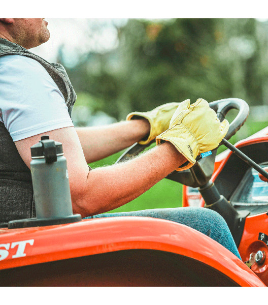 HydroFlector&trade; Lined Water-Resistant Premium Grain Cowhide Driver, Tan, large