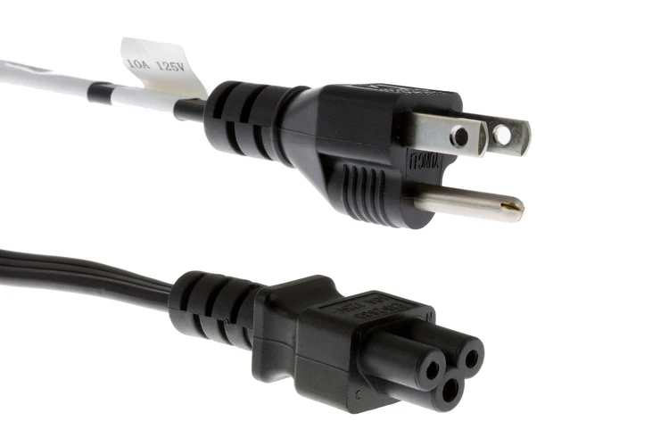 AC Power Cord, 5-15P to C5, 18 AWG, 6ft