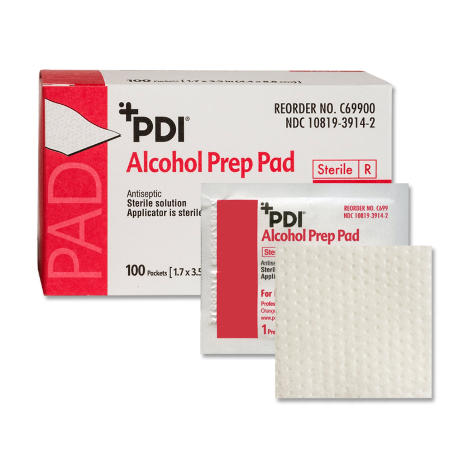 PDI Alcohol Prep Pad, 2.5 x 3 Inch MK 119965