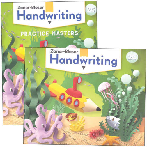Zaner-Bloser Handwriting Grade 2C Homeschool Bundle - Student Edition/Practice Masters (2020 edition)