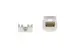 Cat6A RJ45 110 Type Keystone Jack, White