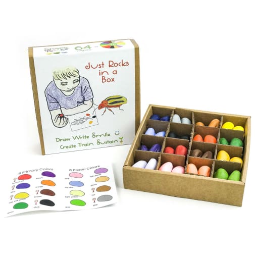 Crayon Rocks in a Box 16 Colors - Set of 64