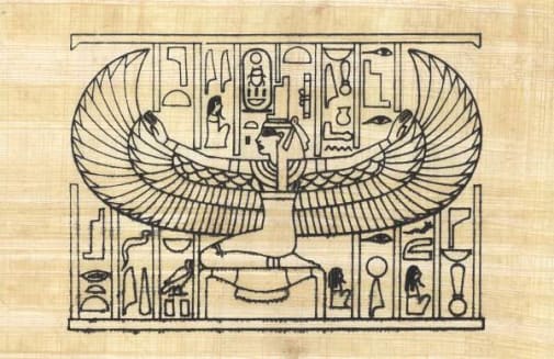 Winged Isis (Paint Your Own Papyrus)