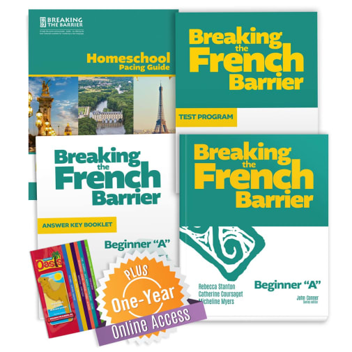 Breaking the French Barrier Beginner 'A' Homeschool Package + Online Access