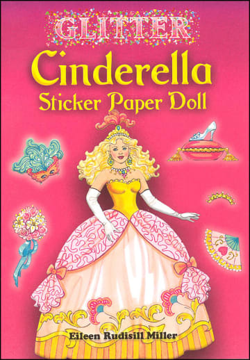 Glitter Cinderella Sticker Paper Doll