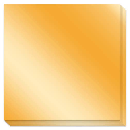 Origami Paper - Gold Foil with instructions 36 sheets 5 7/8" squares