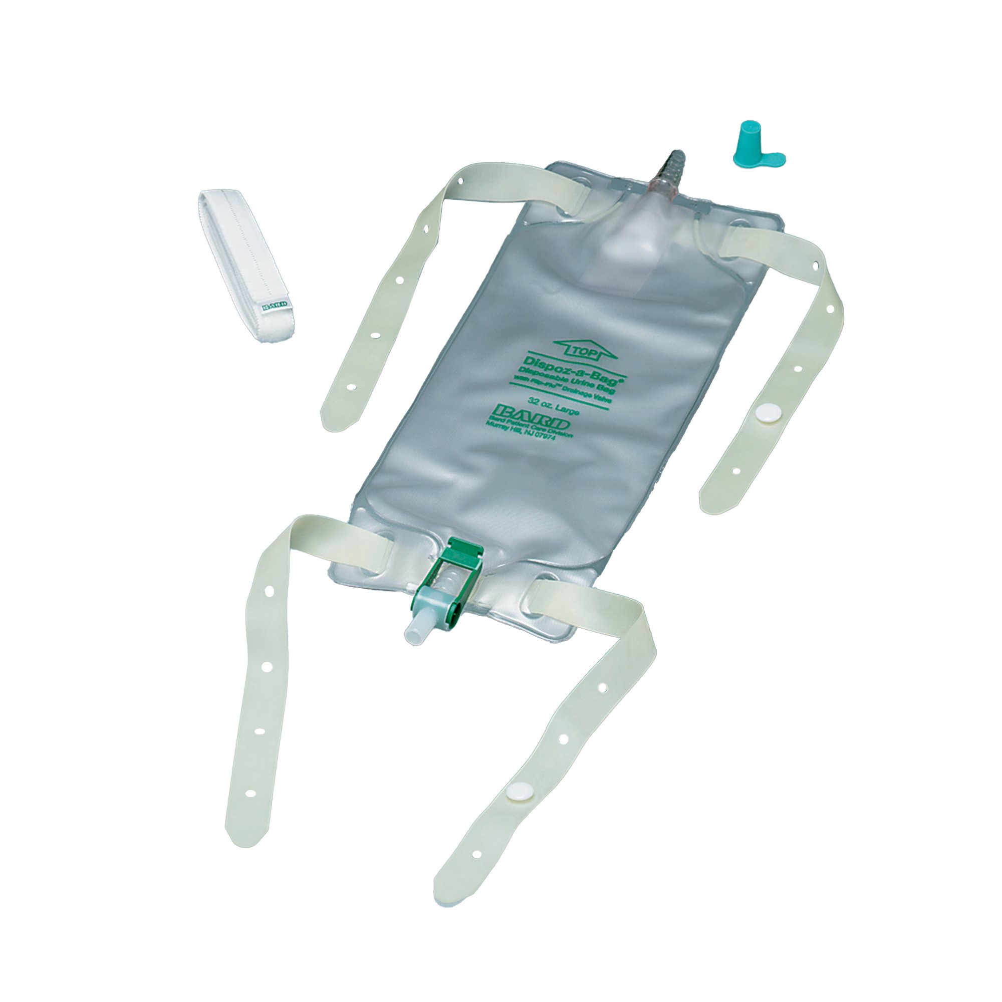 Bard Dispoz-a-Bag Urinary Leg Bag, 32 oz, Flip-Flo MK 166613