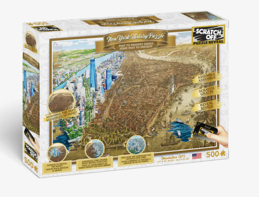 Scratch Off History Puzzle: New York (500 pieces)