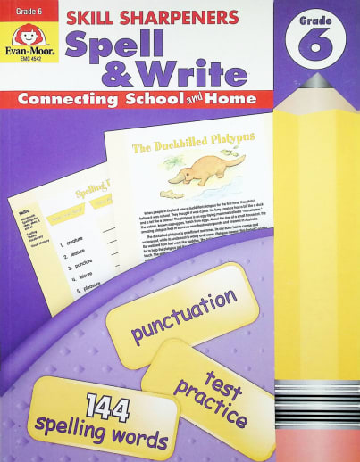 Skill Sharpeners: Spell & Write - Grade 6