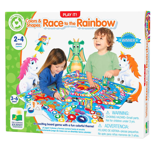 Play It! Colors & Shapes Race to the Rainbow Game